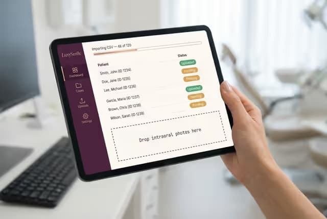 LuxySmile Oral Care — Product Website & Dashboard preview
