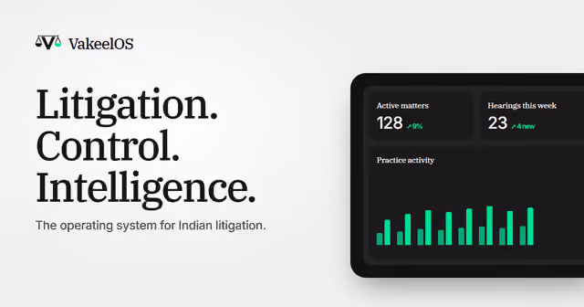 VakeelOS - Legal Practice Operating System preview