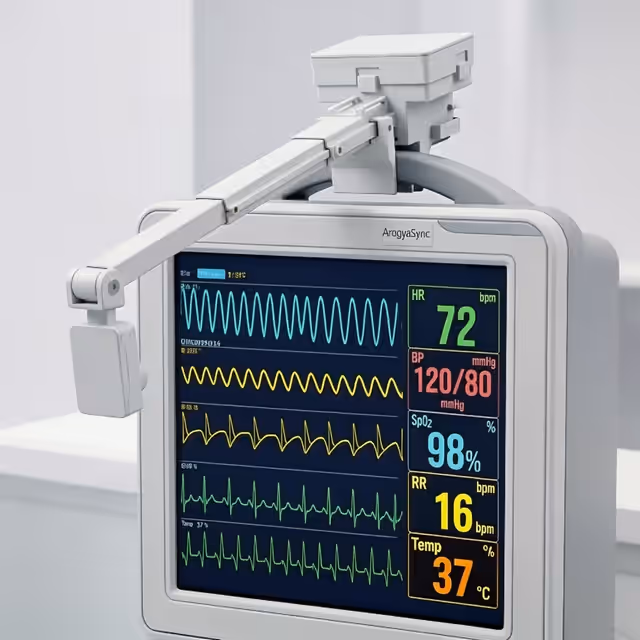 IoT Vitals Module — Hospital Display